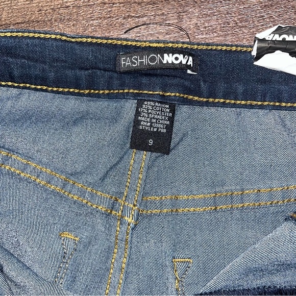 Dark Blue Denim Jeans - Picture 5 of 10